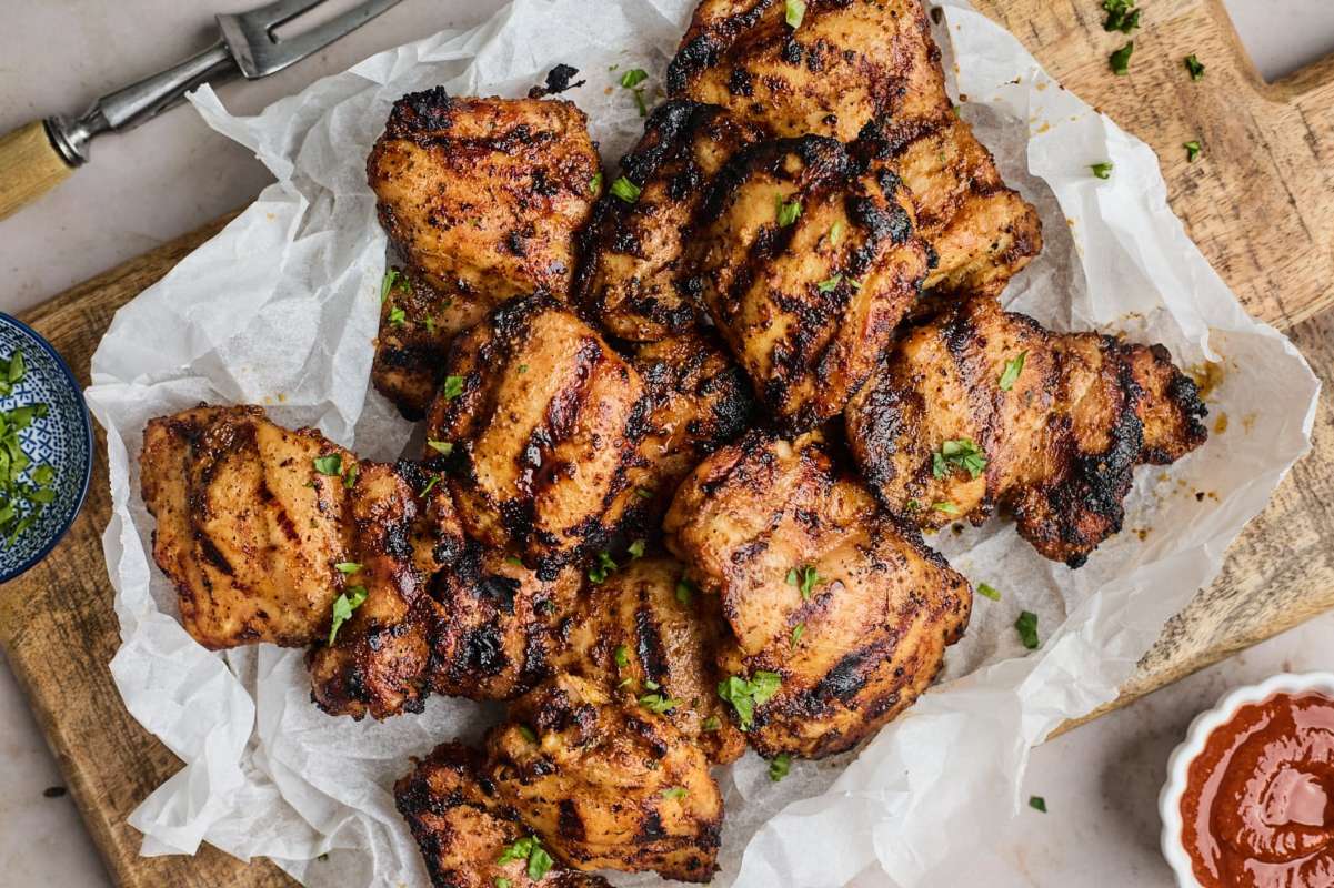Grilled Chicken Thighs. 