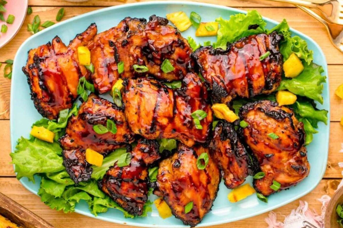 Grilled Huli Huli Chicken.