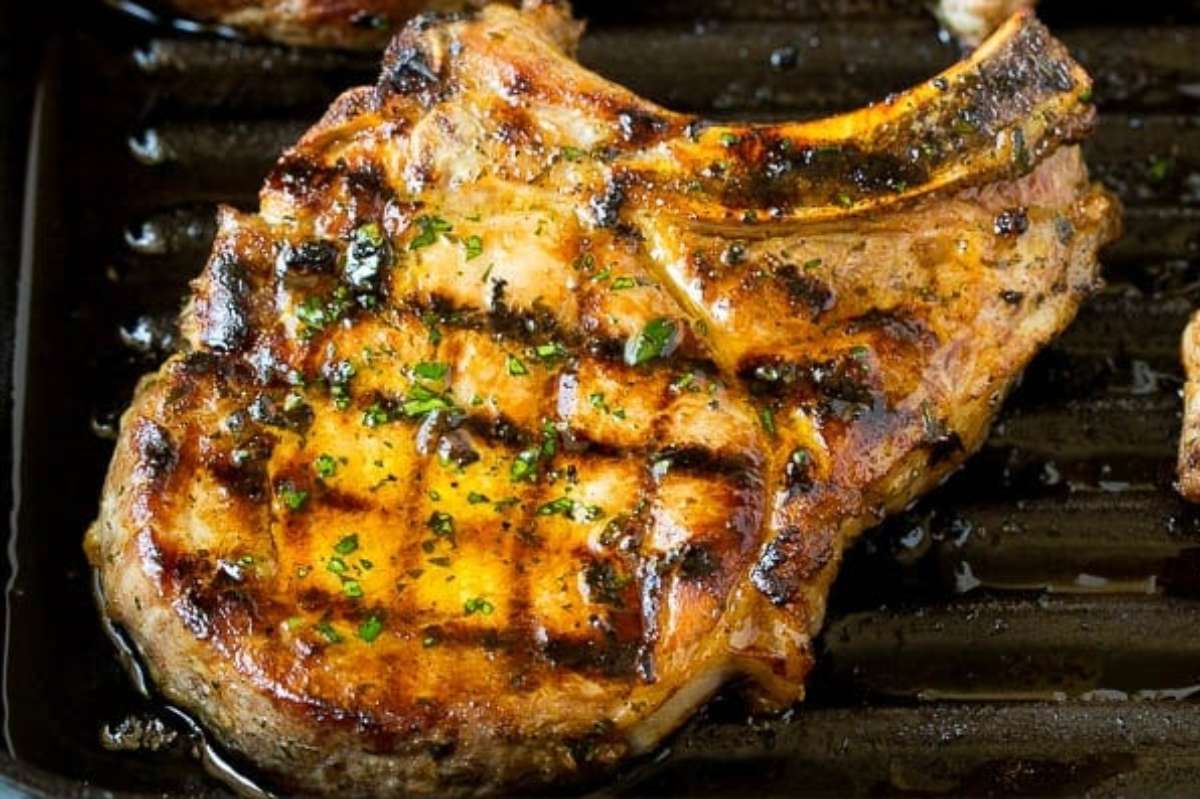 Grilled Pork Chops. 