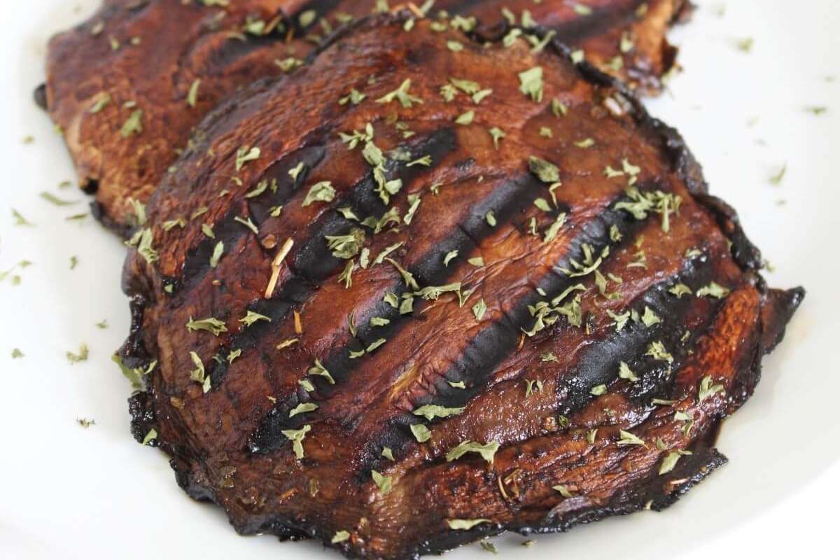 Grilled Portobello Mushroom Steaks.