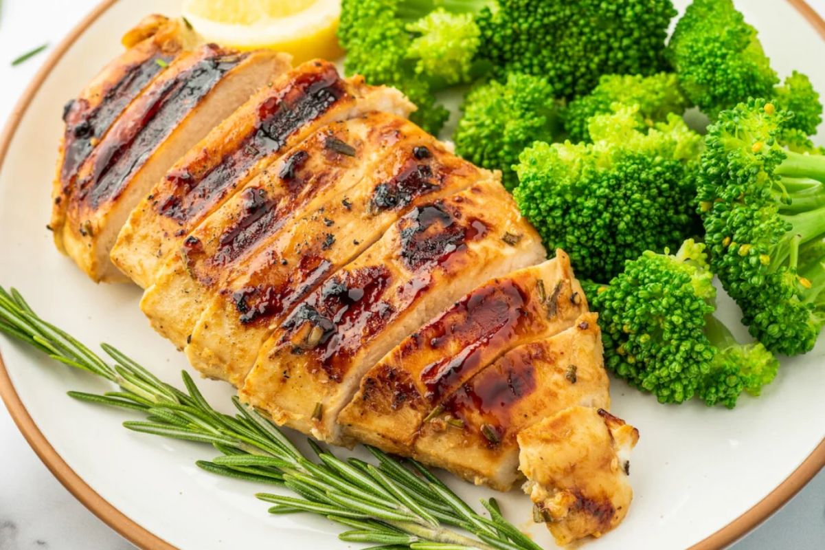 Grilled Rosemary Honey Mustard Chicken