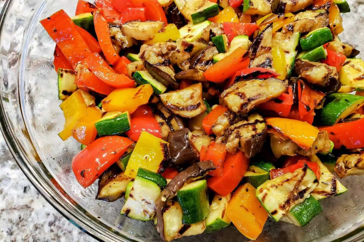 Grilled Vegetable Salad. 