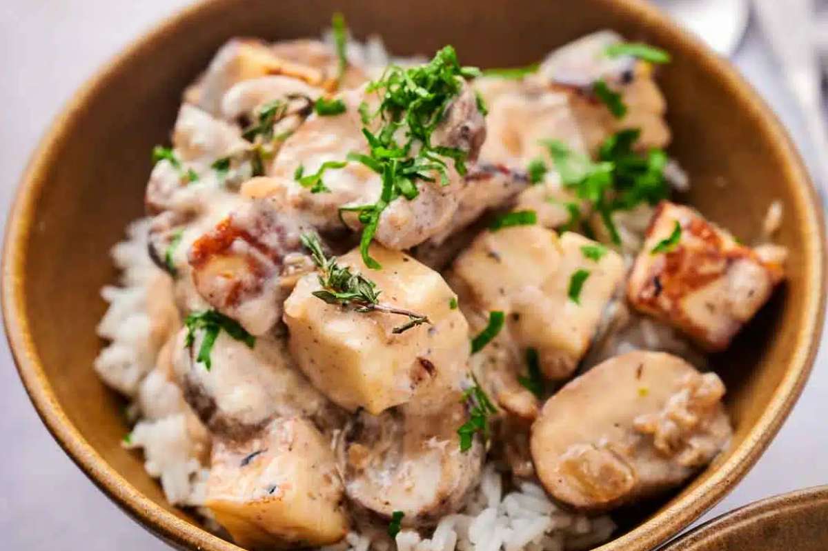 Halloumi Stroganoff. 