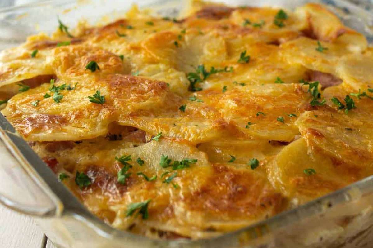 Ham And Scalloped Potatoes.