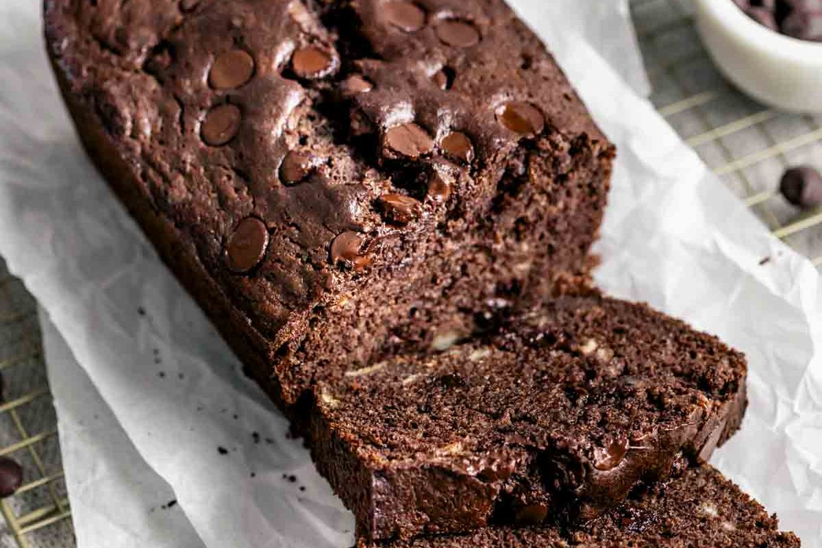 Healthy Chocolate Banana Bread