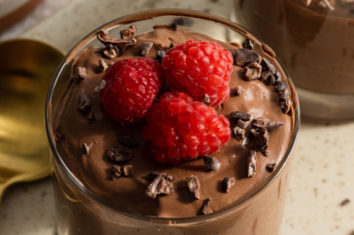 High Protein Chocolate Silken Tofu Mousse (Vegan). 