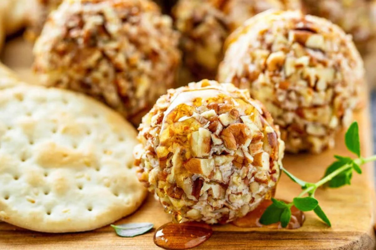 Honey Pecan Cheese Ball Truffles