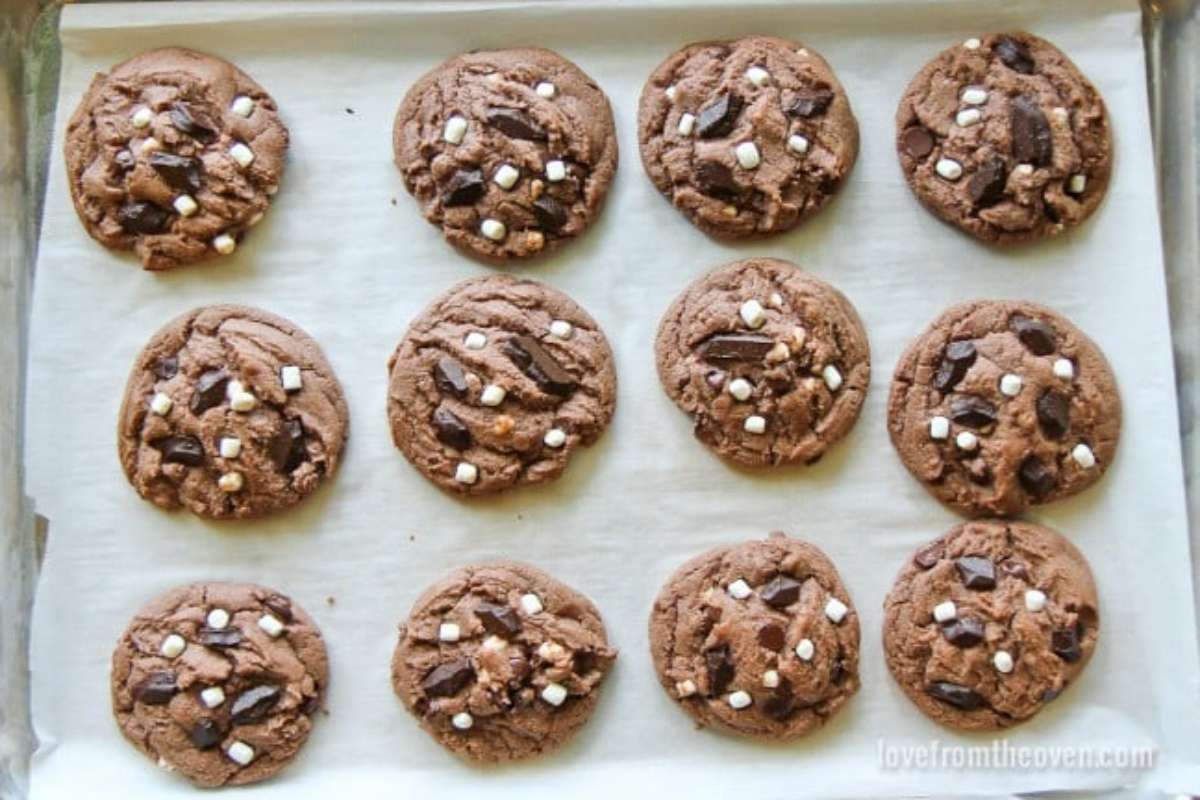 Hot Chocolate Cookies. 