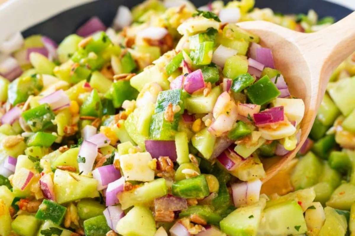 Hot Girl Summer Salad (Tiktok Recipe). 