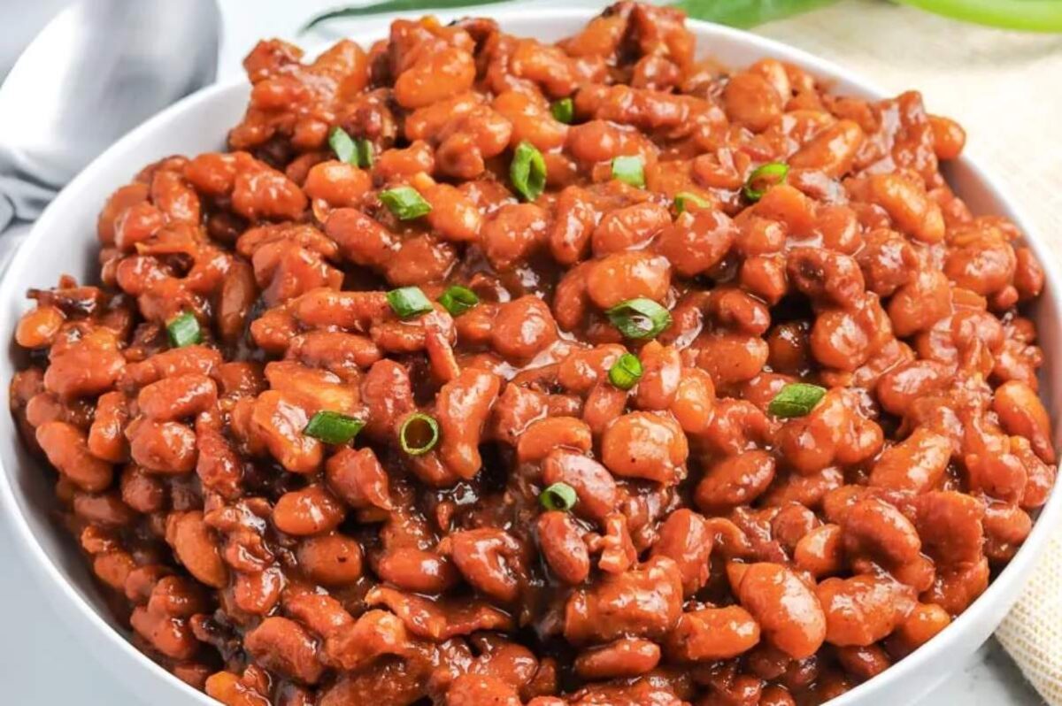 Instant Pot Baked Beans With Bbq Sauce. 