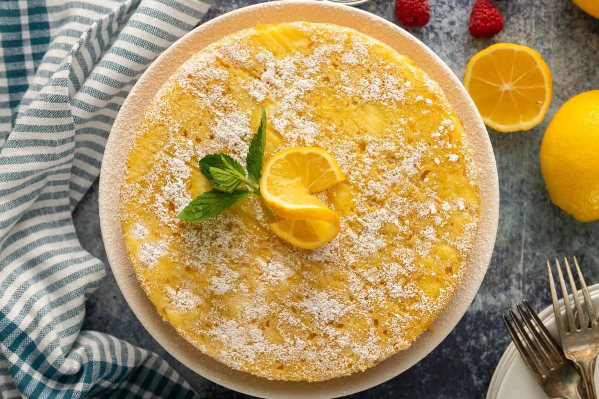 Italian Lemon Ricotta Cake.