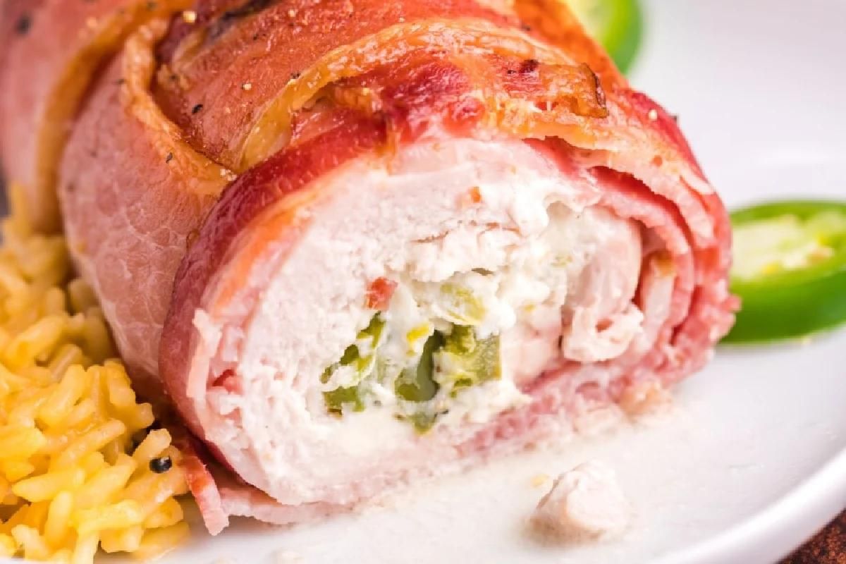 Jalapeno Popper Cream Cheese Stuffed Chicken Breasts