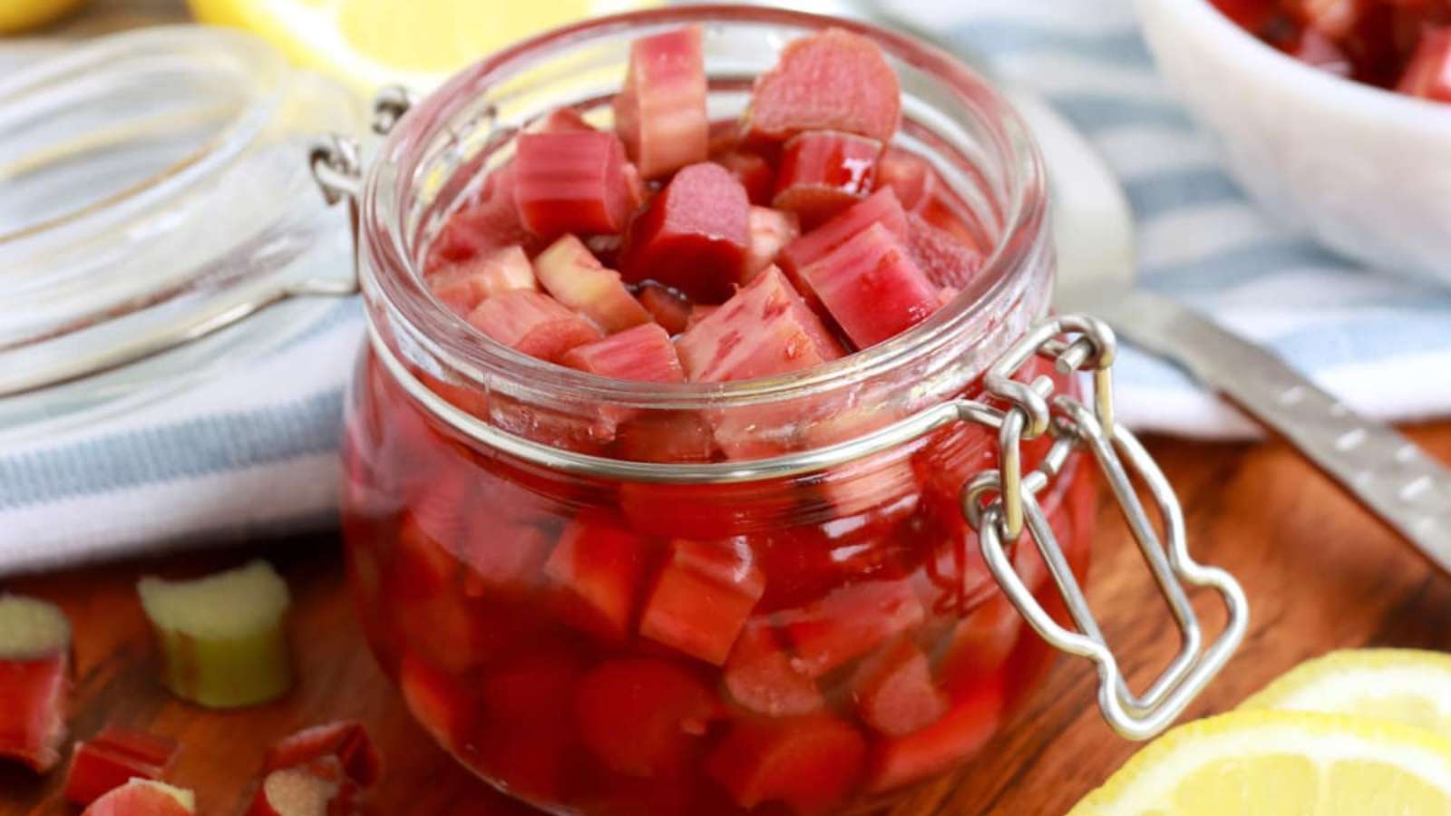 Pickled Rhubarb recipe by Kitchen Divas.