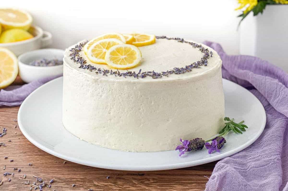 Lemon Lavender Cake. 