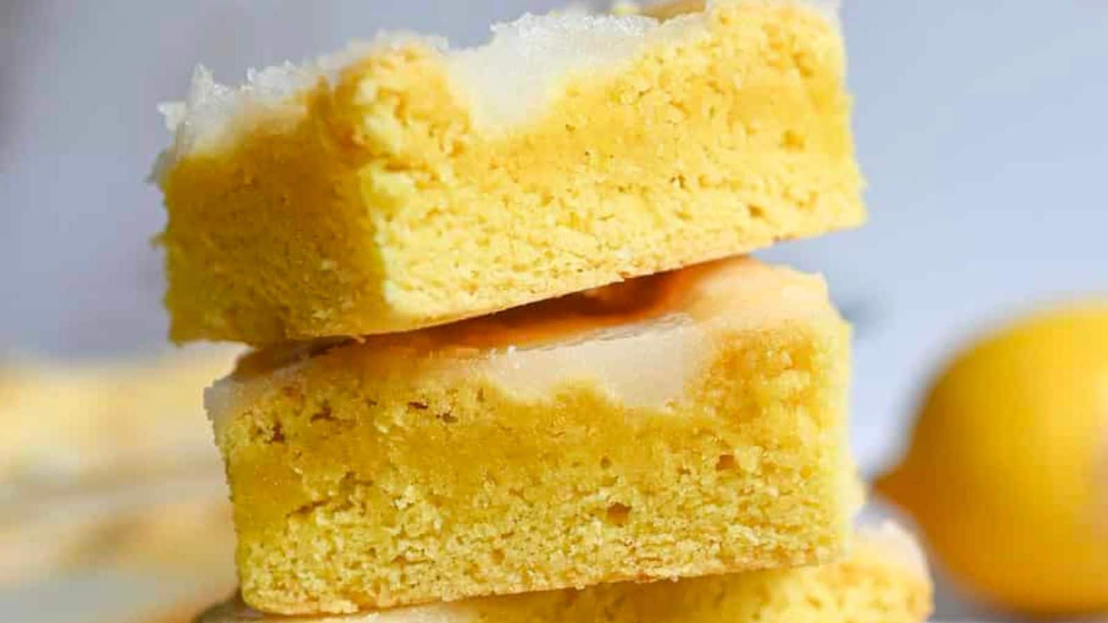 Lemon Brownies recipe by Lamberts Lately.