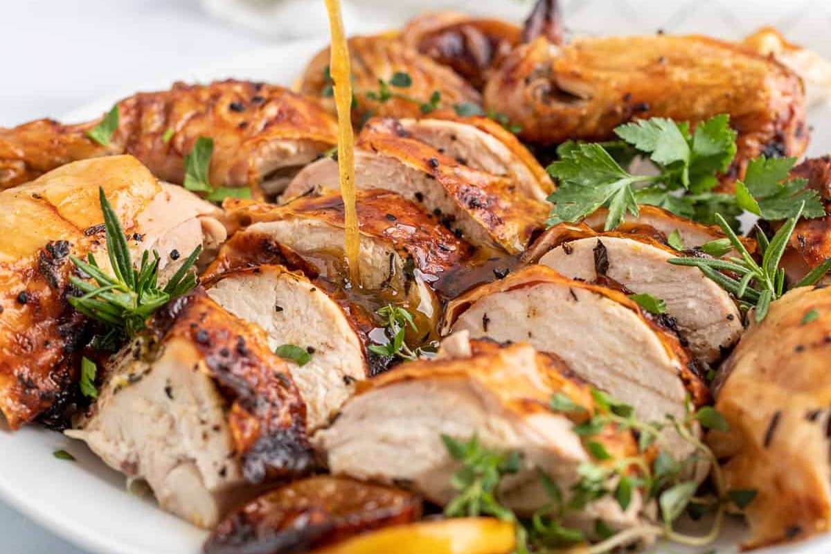 Lemon Roasted Chicken. 