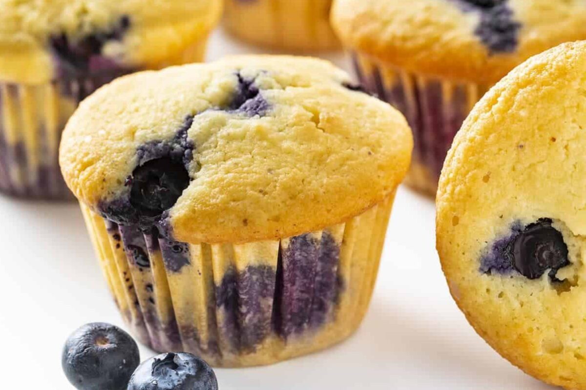 Low Carb Keto Blueberry Muffins With Almond Flour 1