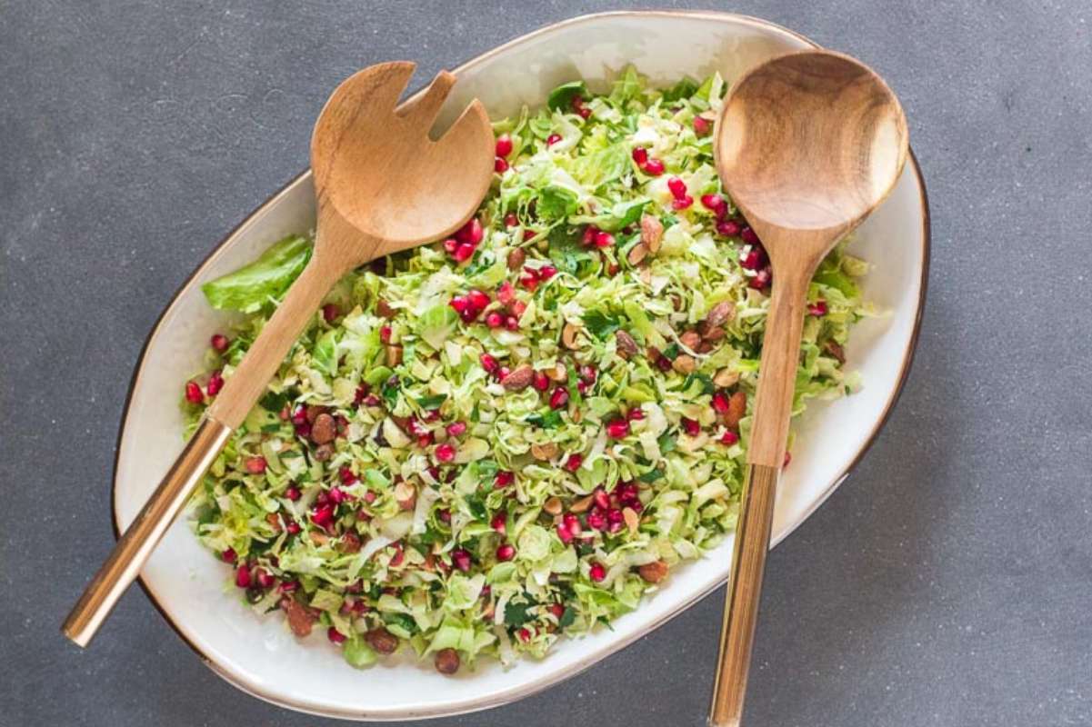 Low Fodmap Brussels Sprouts Salad. 