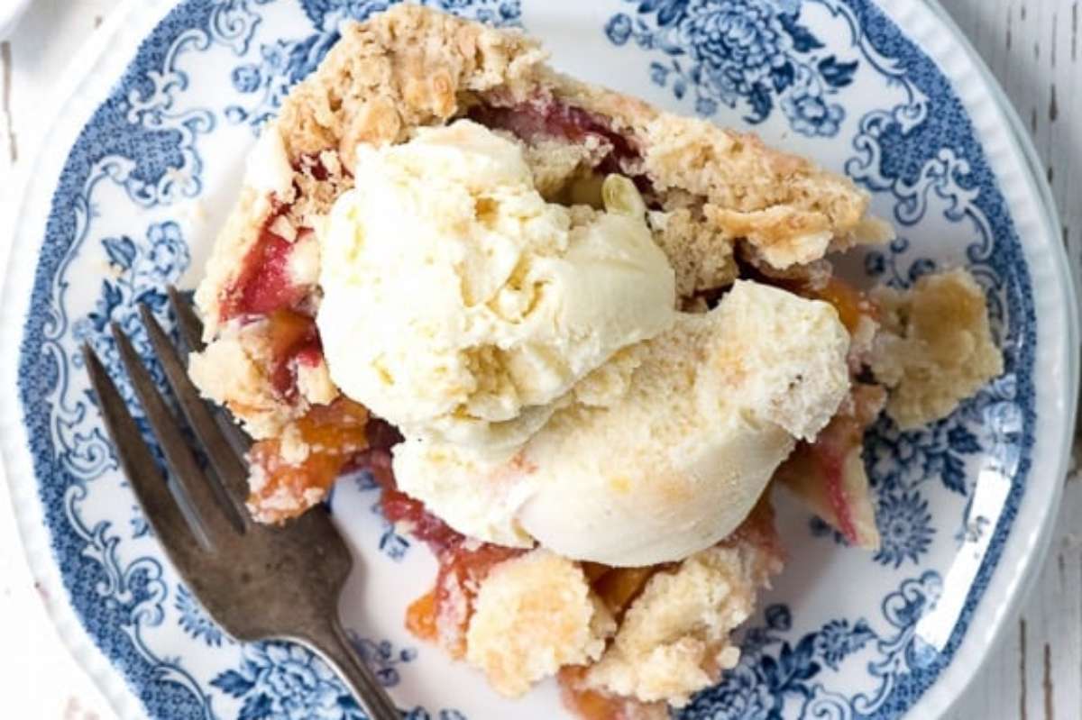 Mixed Stone Fruit Slab Pie.