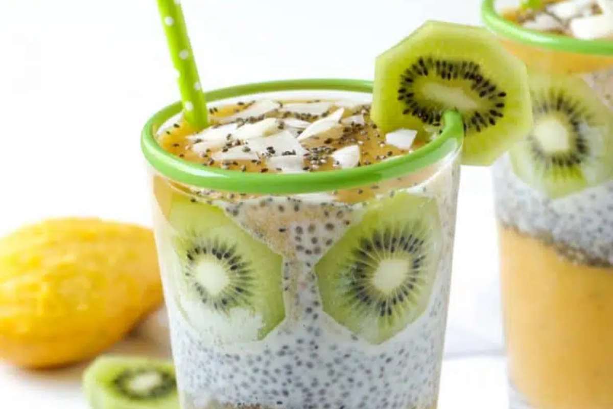 Mango Chia Pudding. 