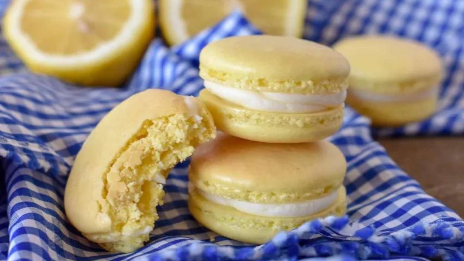 Lemon Macarons recipe by Maria’s Mixing Bowl.