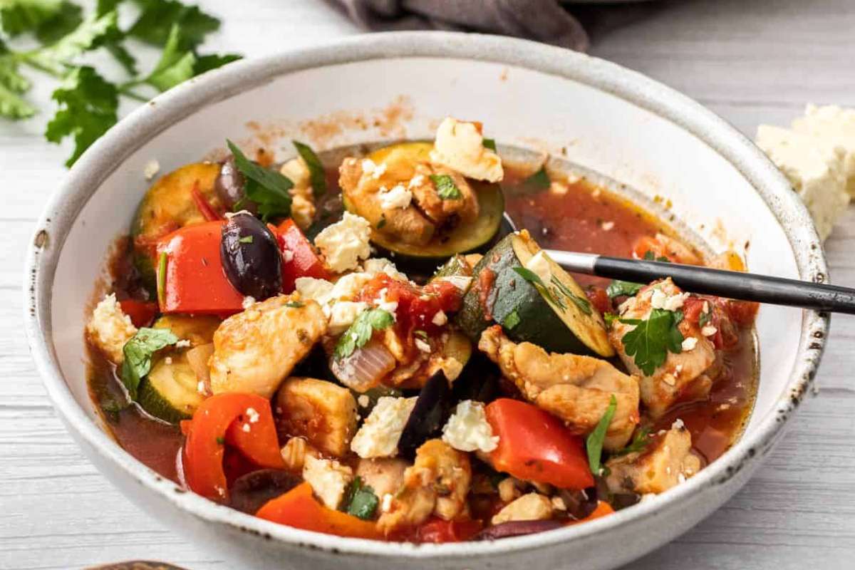 Mediterranean Chicken Casserole. 