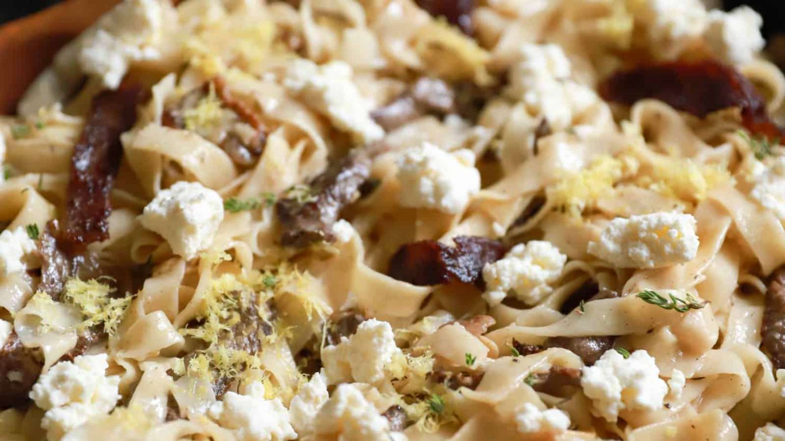 Easy Steak Pasta With Ricotta recipe by My Therapist Cooks.