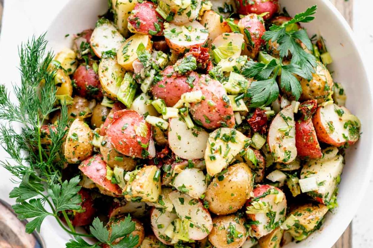No-Mayo Potato Salad With Herbs. 