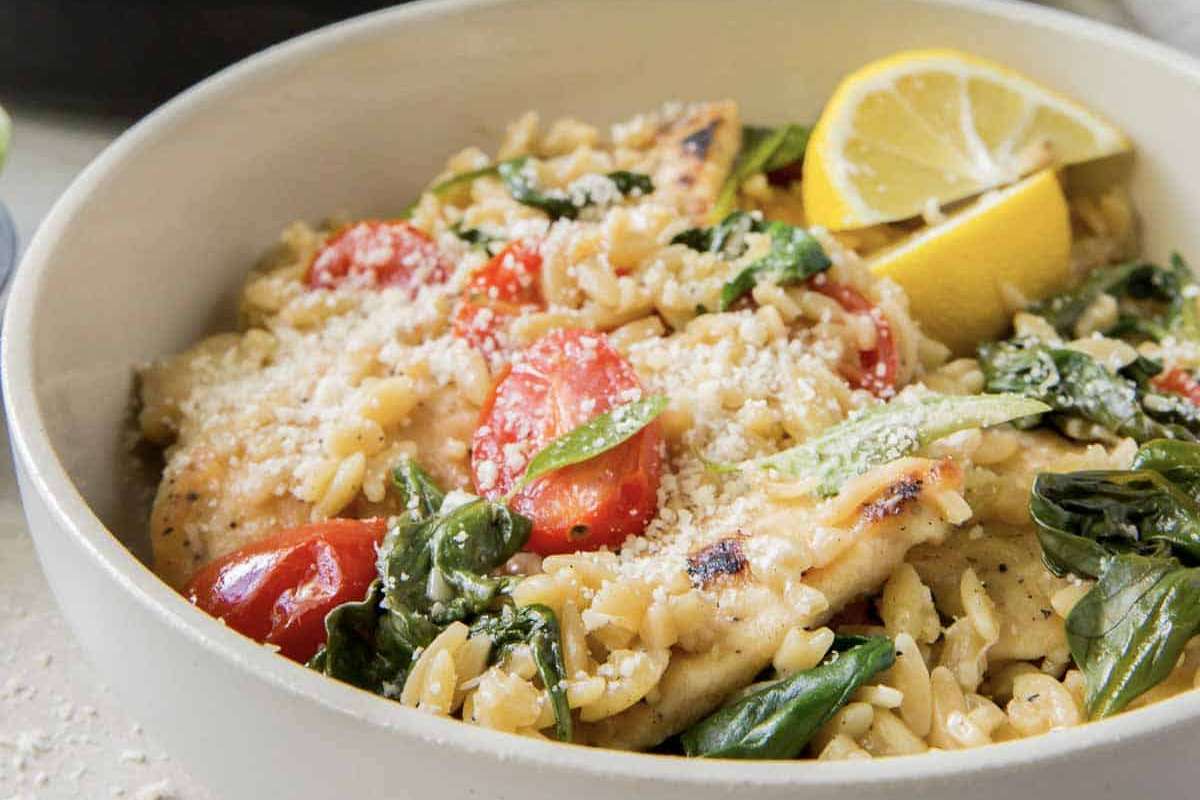 One-Pot Lemon Chicken and Orzo. 
