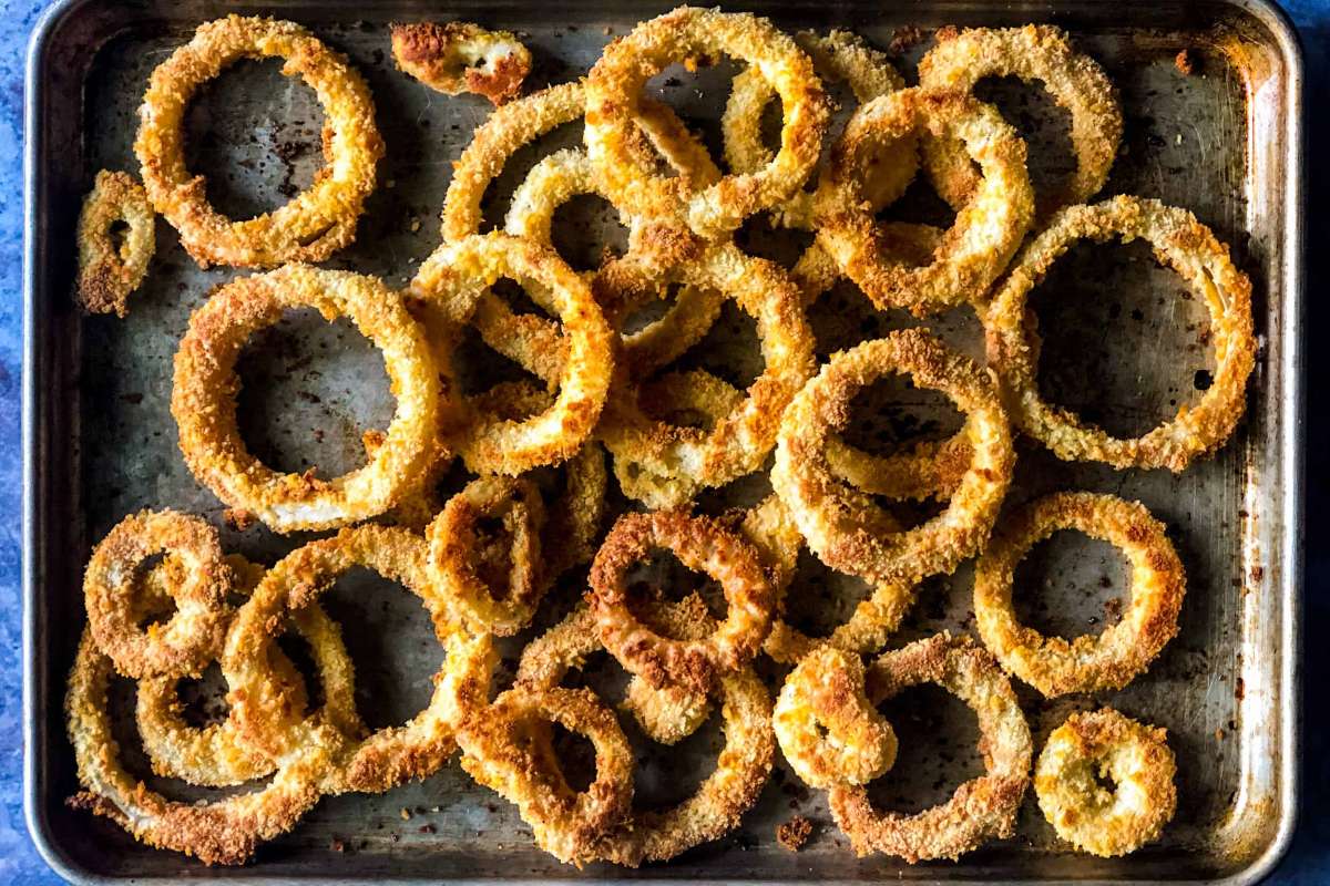 Oven Baked Onion Rings.