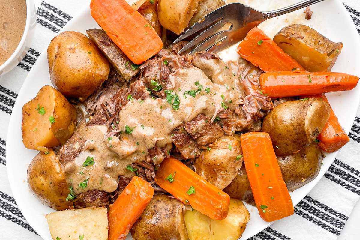 Pot Roast With Onion Soup Mix. 