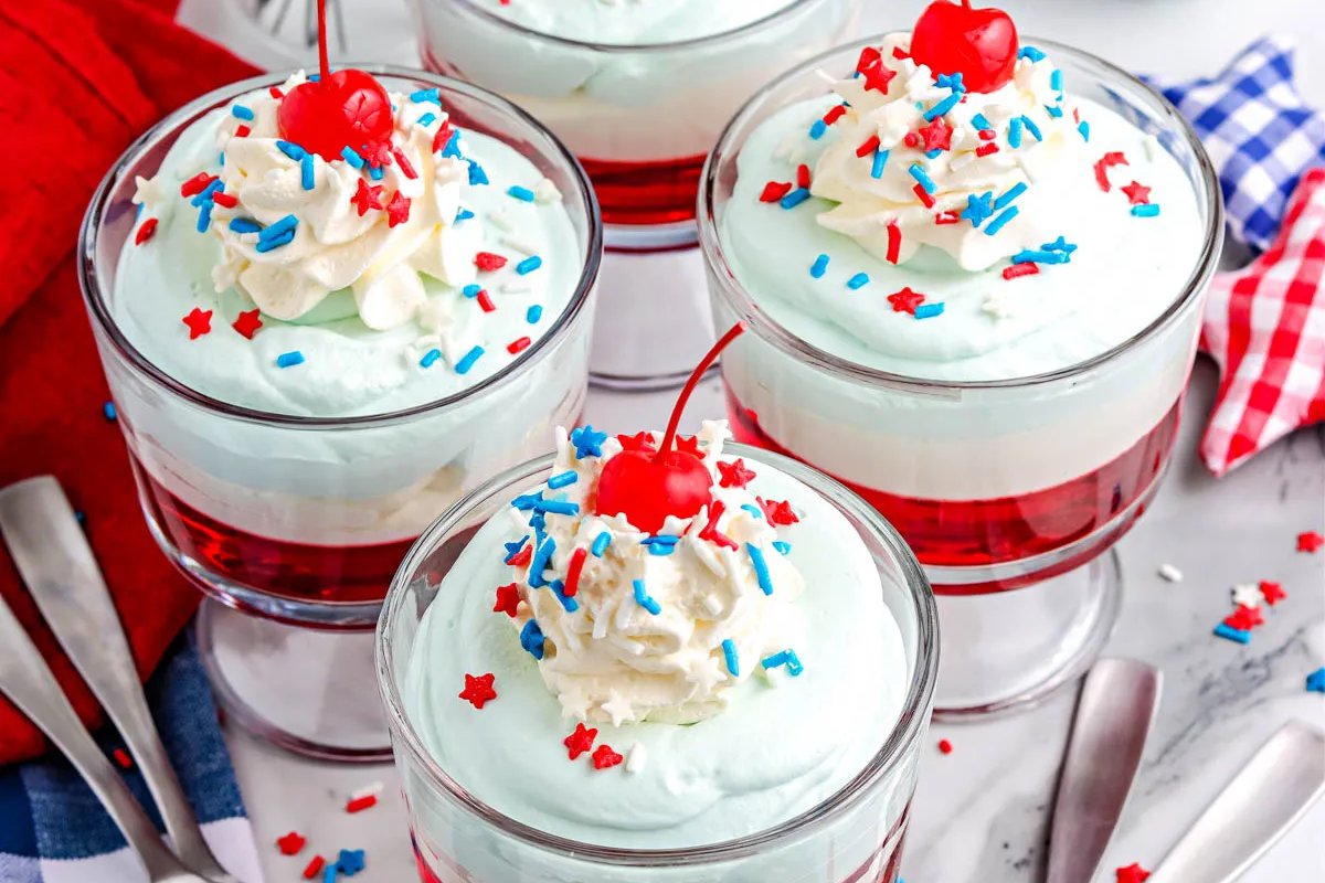 Patriotic Jello Parfait
