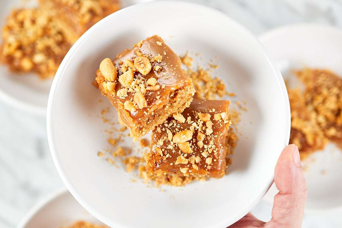 Peanut Butter Brownie Blondies. P