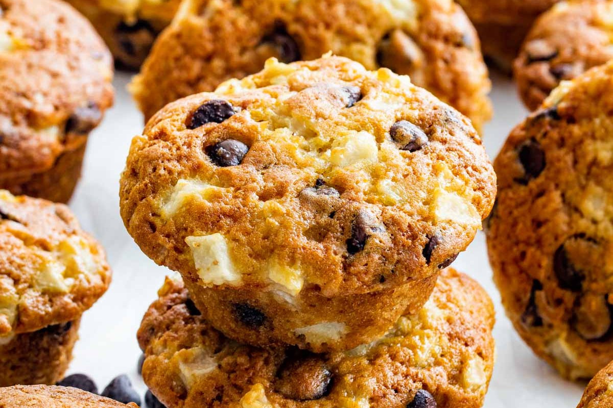 Pear Chocolate Chip Muffins
