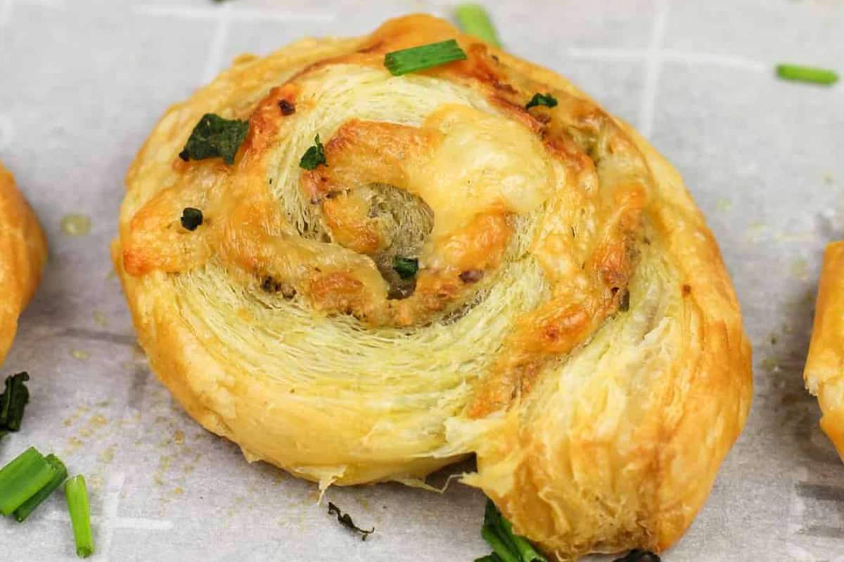 Pesto Puff Pastry Pinwheels. 