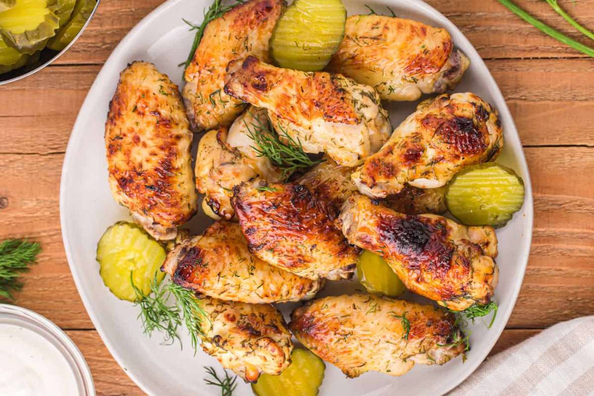 Pickle Brined Chicken Wings 