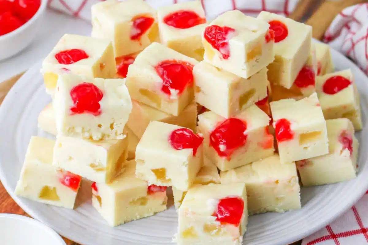 Pineapple Upside Down Fudge. 