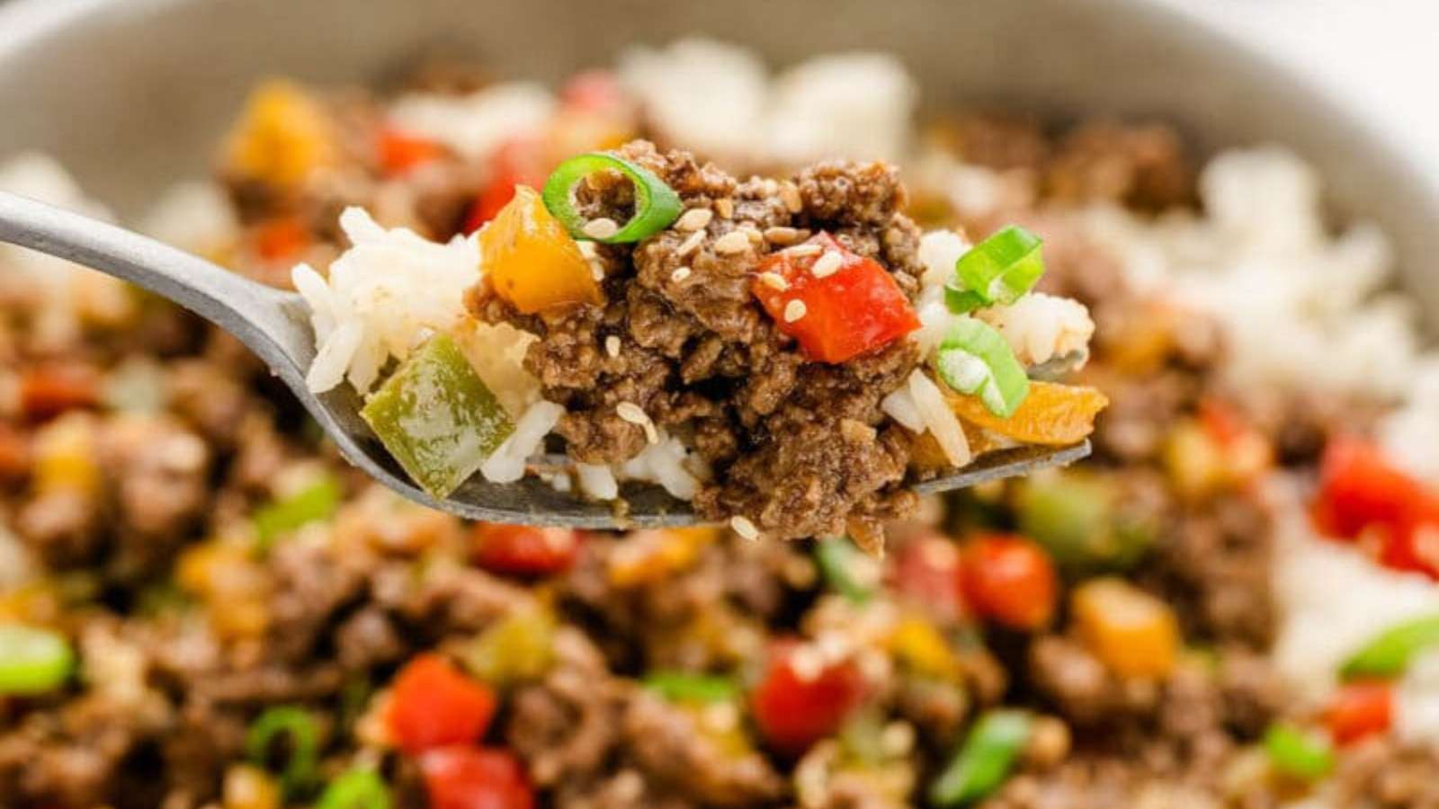 Beef And Pepper Rice Bowl recipe by Princess Pinky Girl.
