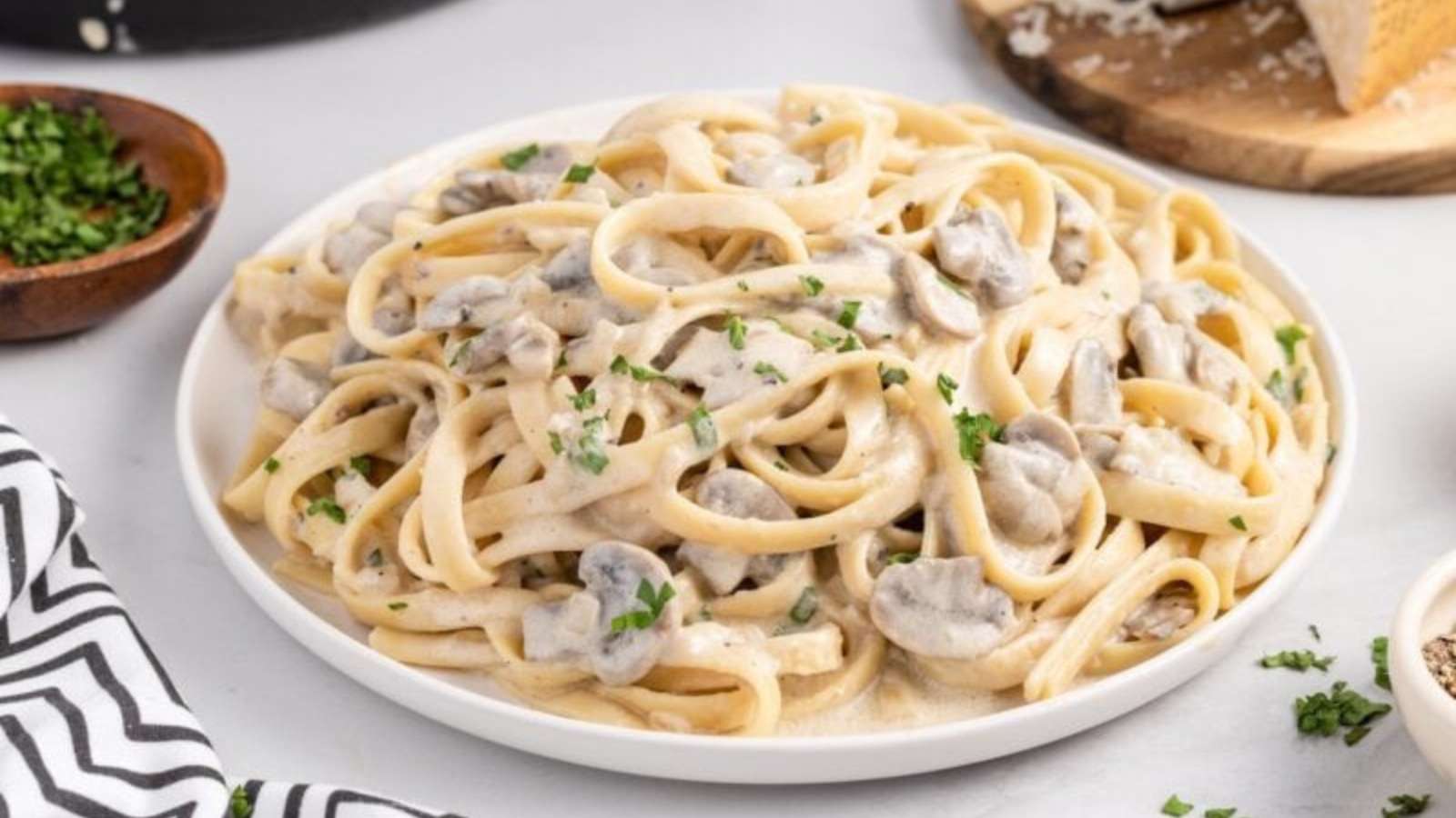 Creamy Mushroom Pasta recipe by Princess Pinky Girl.