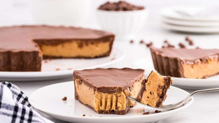 Reese's Peanut Butter Cup Pie recipe by Princess Pinky Girl.