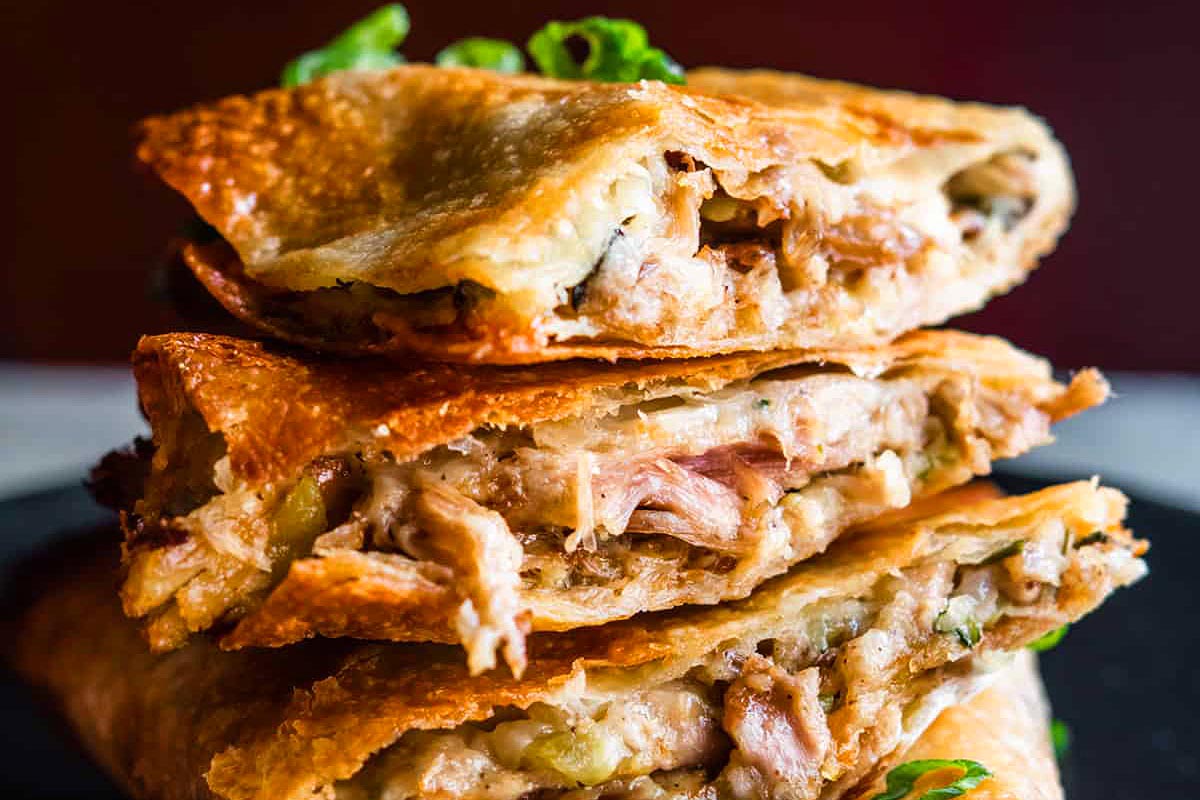Easy Pulled Pork Quesadillas. 