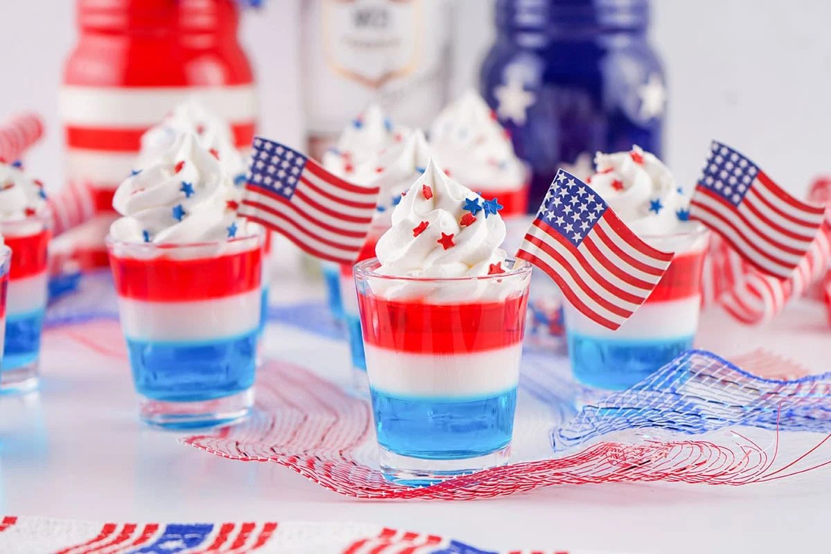 Red White And Blue Jello Shots