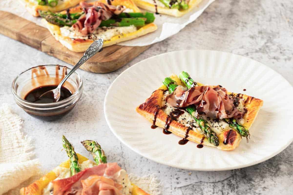 Ricotta Asparagus Tartlets.
