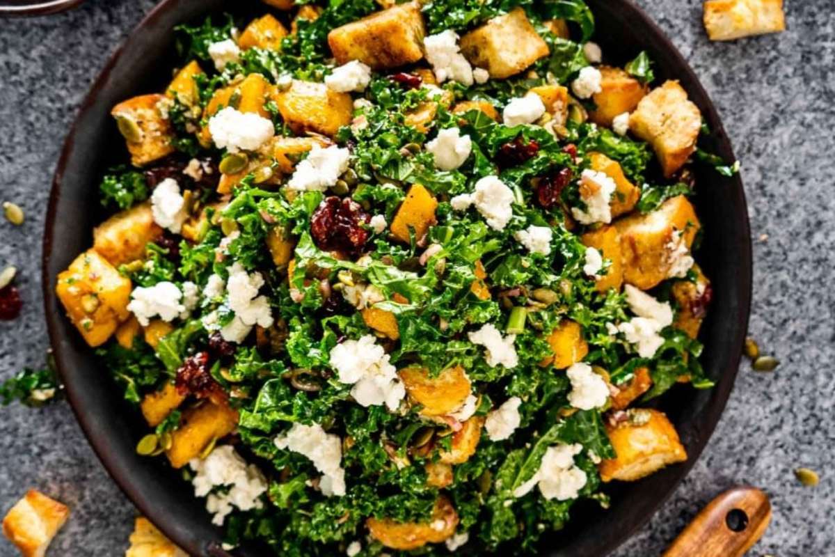 Roasted Pumpkin Panzanella Salad. 
