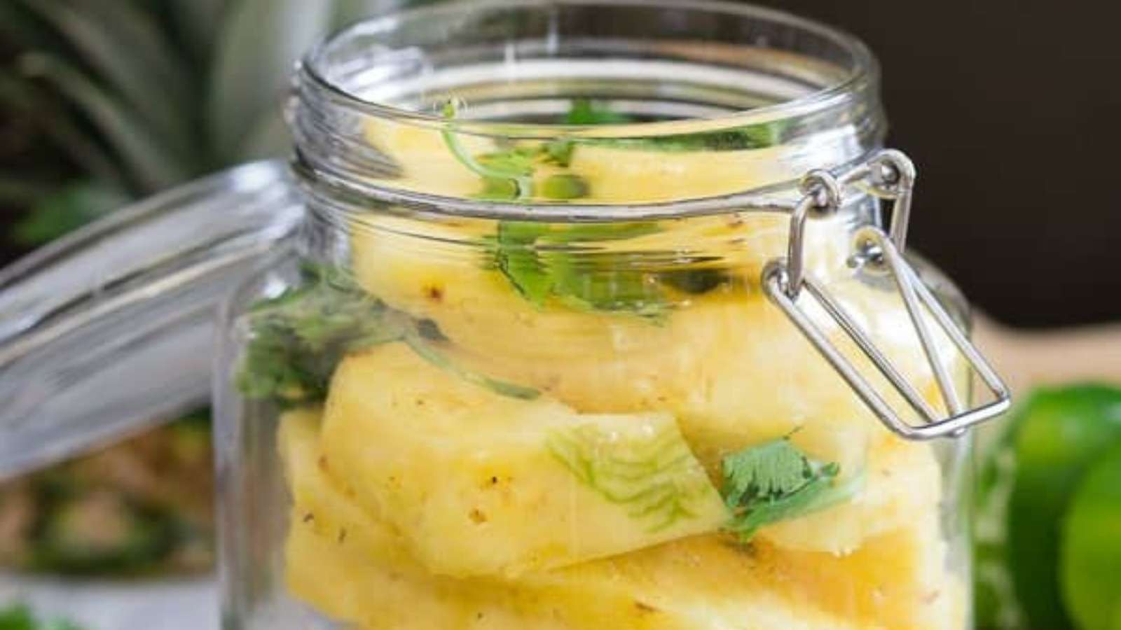 Pickled Pineapple recipe by Running to the Kitchen.