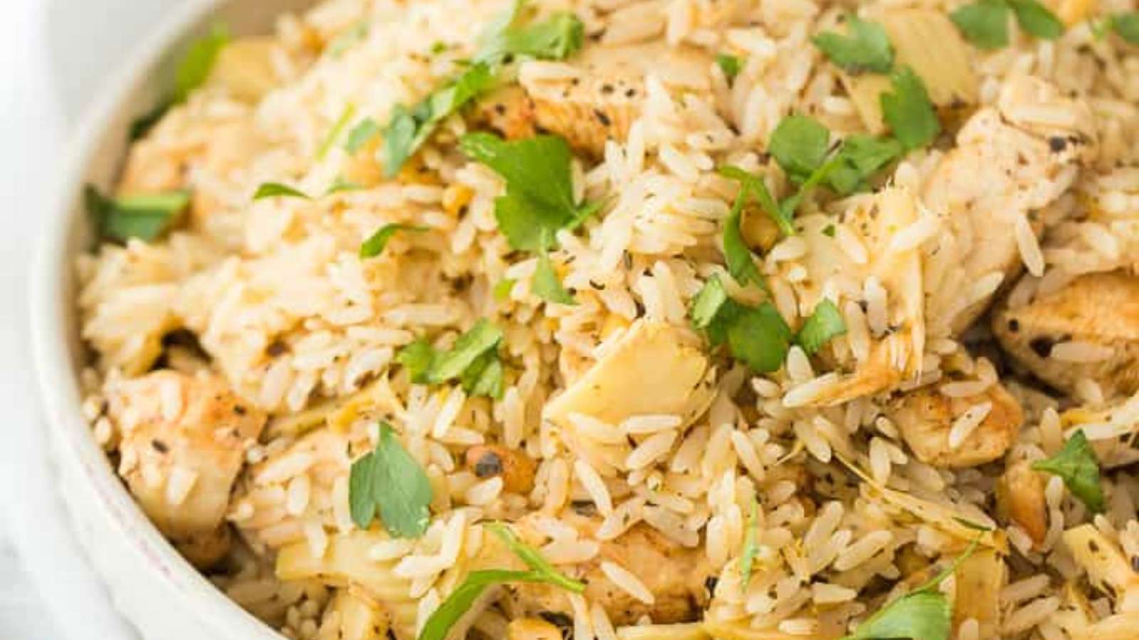 Chicken And Artichoke Rice recipe by Simply Stacie.