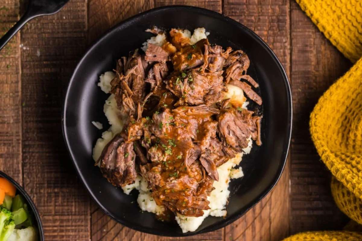 Slow Cooker Balsamic Beef Roast. 