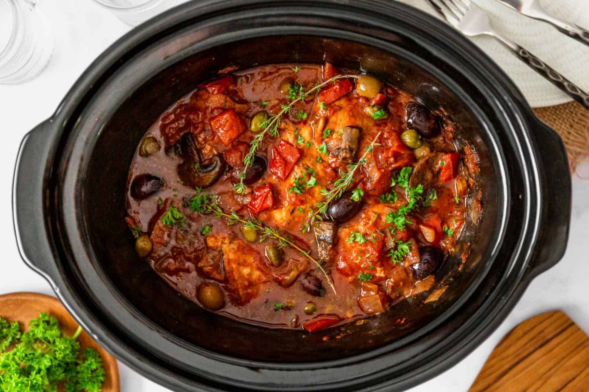 Slow Cooker Chicken Cacciatore