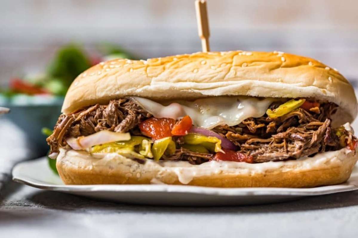 Slow Cooker Italian Beef Sandwiches (Leftover Roast Recipe Idea).