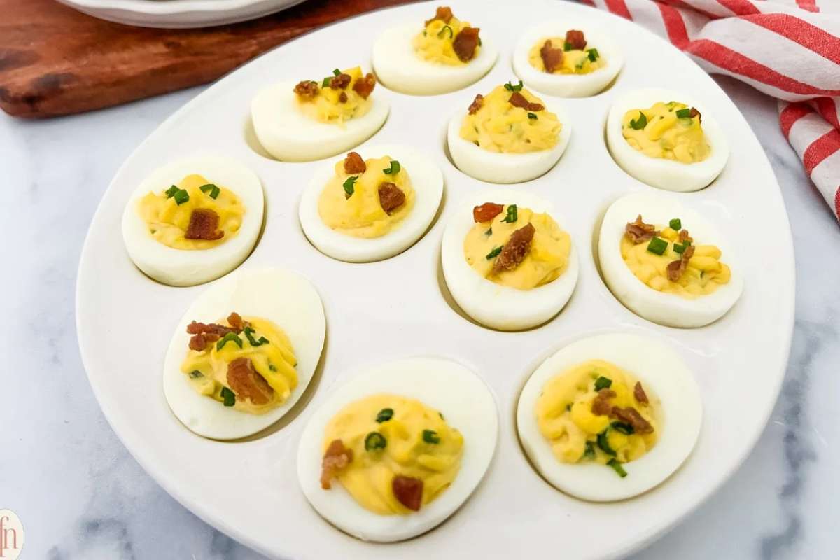 Spicy Deviled Eggs.